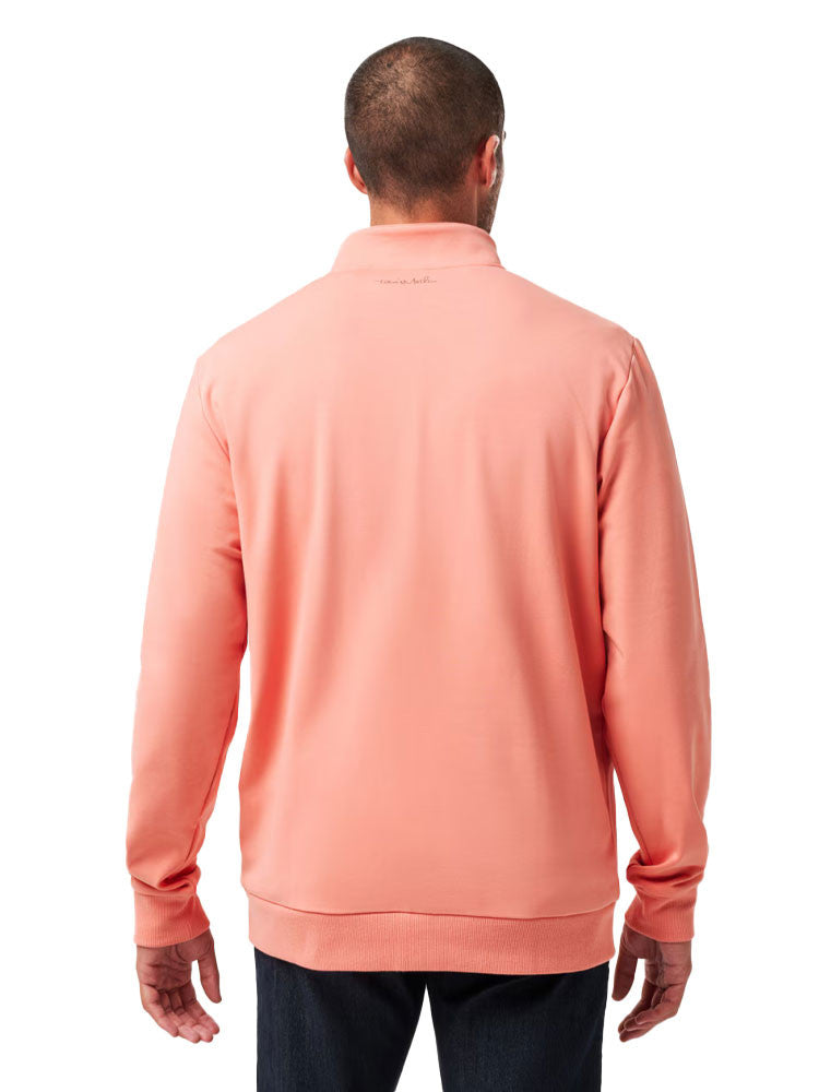 TravisMathew Cloud Quarter Zip 2.0 - Terra Cotta