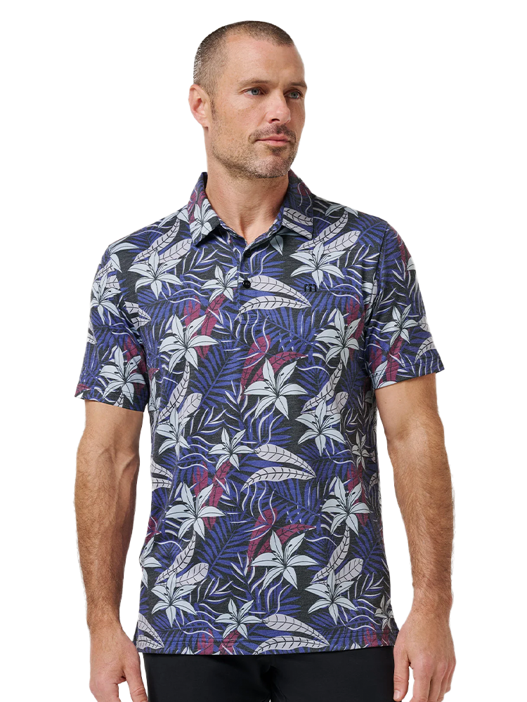 TravisMathew Featherweight Open Bay Polo - Black