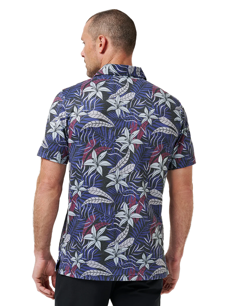 TravisMathew Featherweight Open Bay Polo - Black