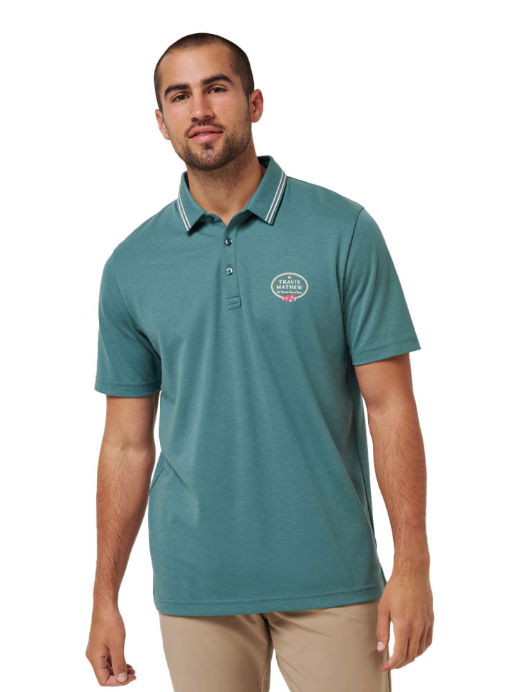 TravisMathew Patron Parade Polo - Silver Pine