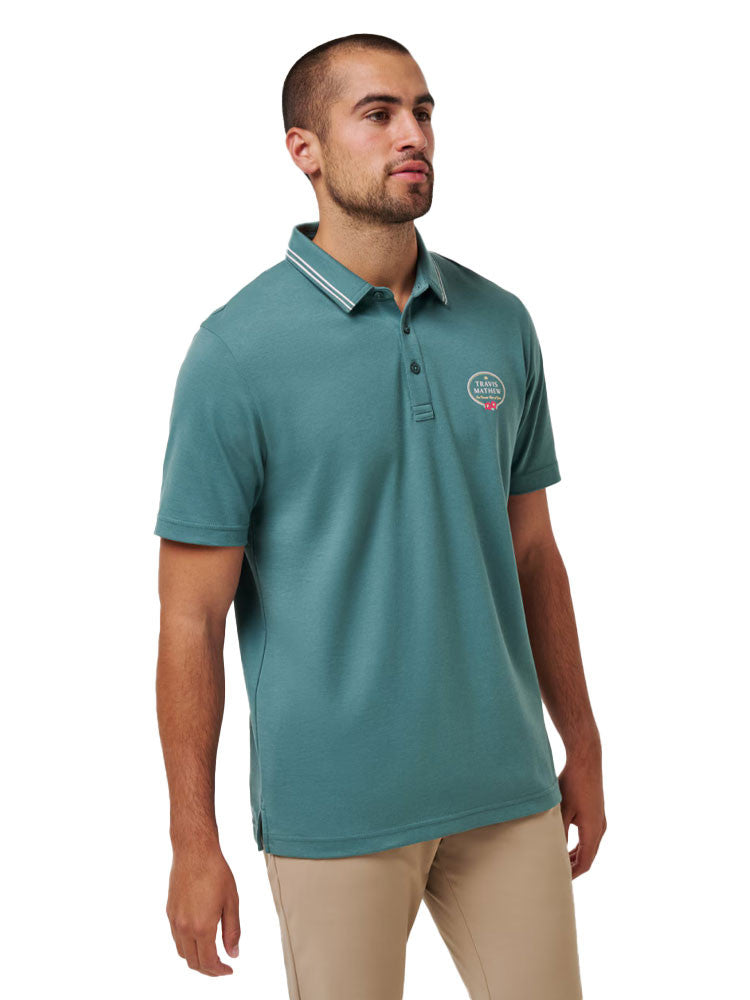 TravisMathew Patron Parade Polo - Silver Pine
