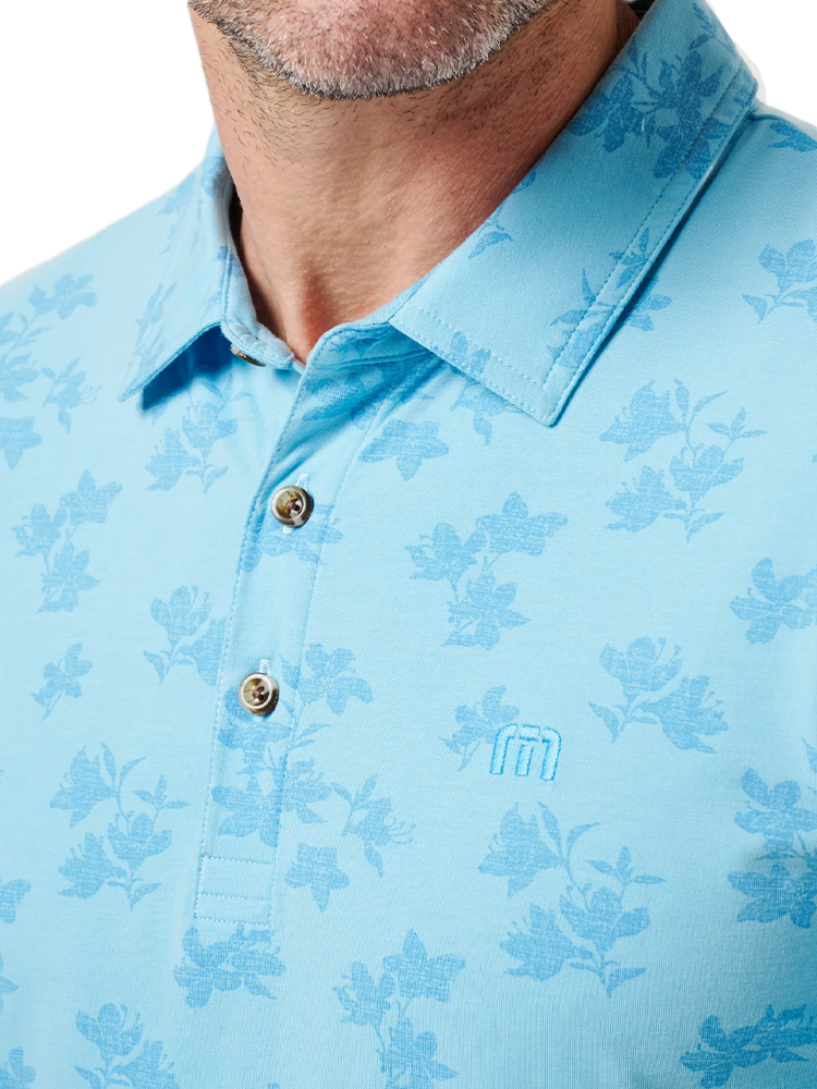 TravisMathew Port Day Polo - Air Blue