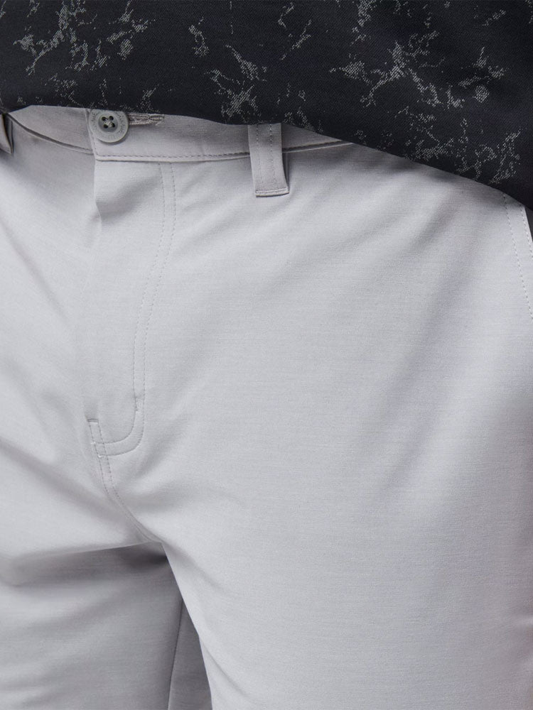 TravisMathew Tech Chino 8-Inch Short - Heather Sleet