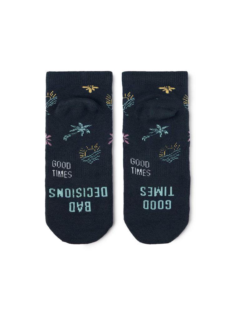 TravisMathew Tropical Trek Ankle Sock - Total Eclipse