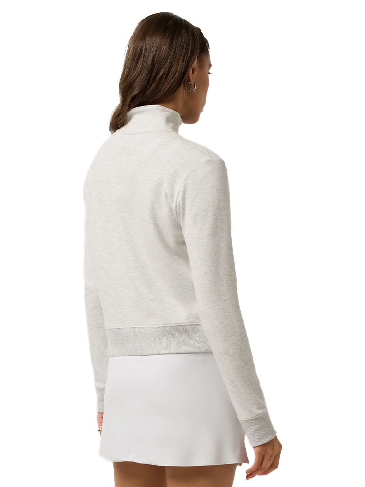 TravisMathew Women's Cloud 1/2 Zip - Heather Light Grey