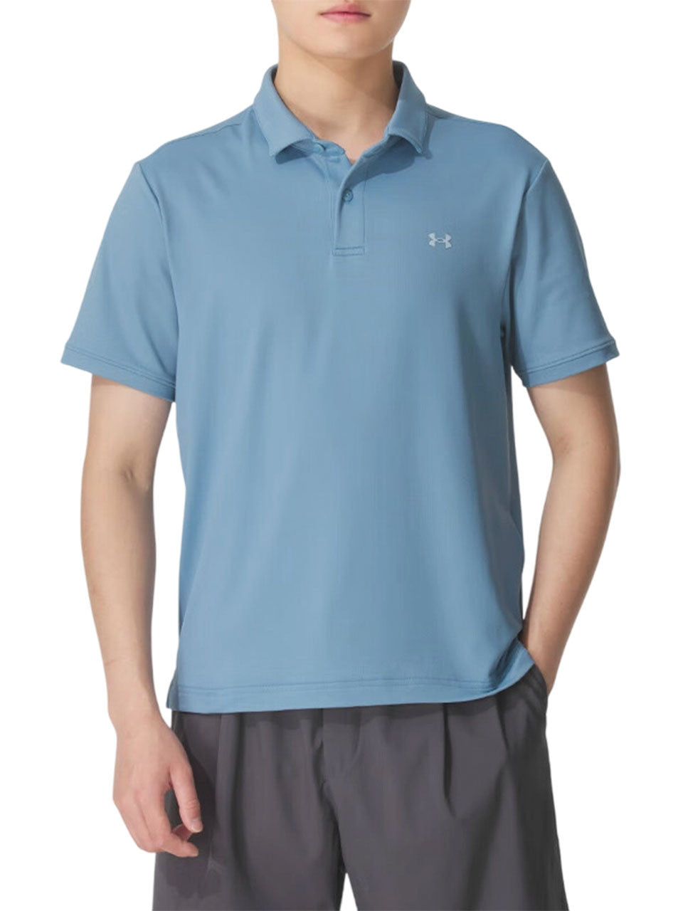 Under Armour Drive Sport Pique Polo - Blue Smoke/Blue Calm