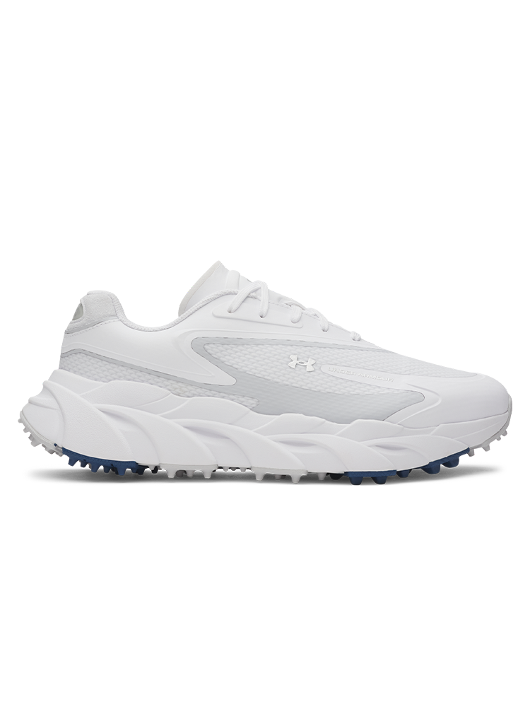 Under Armour Halo Hybrid SL Golf Shoes - White/Metallic Silver