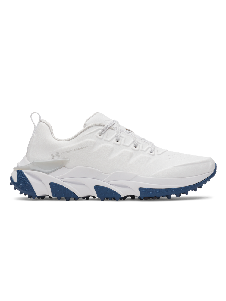 Under Armour Halo Tour SL Golf Shoes - White/Metallic Silver