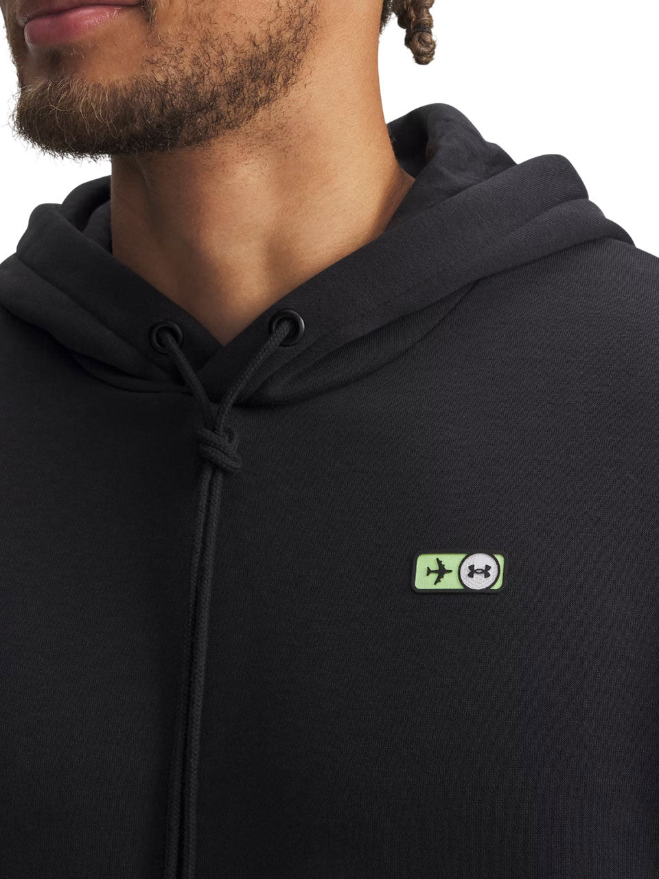 Under Armour Icon Golf Trip Hoodie - Black/Lumos Lime