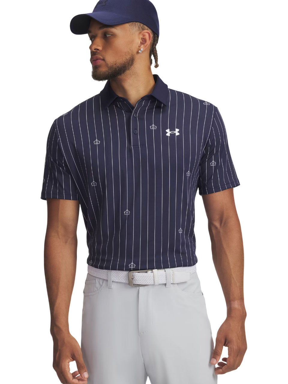 Under Armour Playoff 3.0 Printed Polo - Midnight Nvy/White