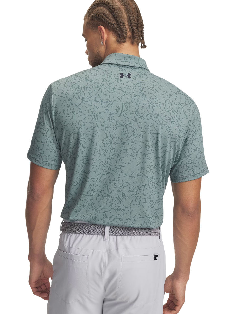 Under Armour Playoff 3.0 Printed Polo - Serpentine/Jasper Blue/Midnight Navy