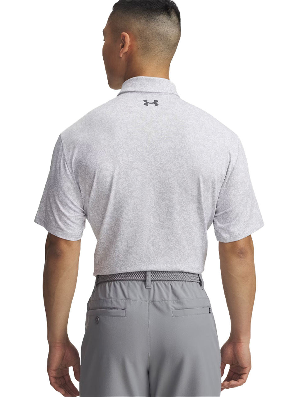 Under Armour Playoff 3.0 Printed Polo - White/Halo Grey/Castlerock