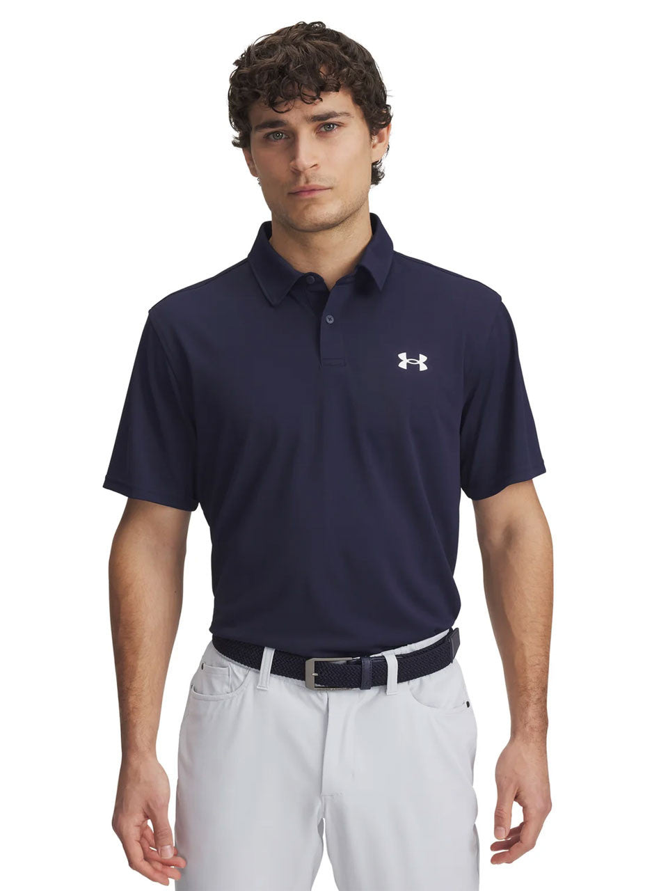 Under Armour T2G Pique Polo - Midnight Navy/White