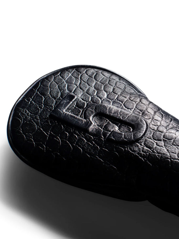 Vessel Lux Embosse Headcover - Croc Black
