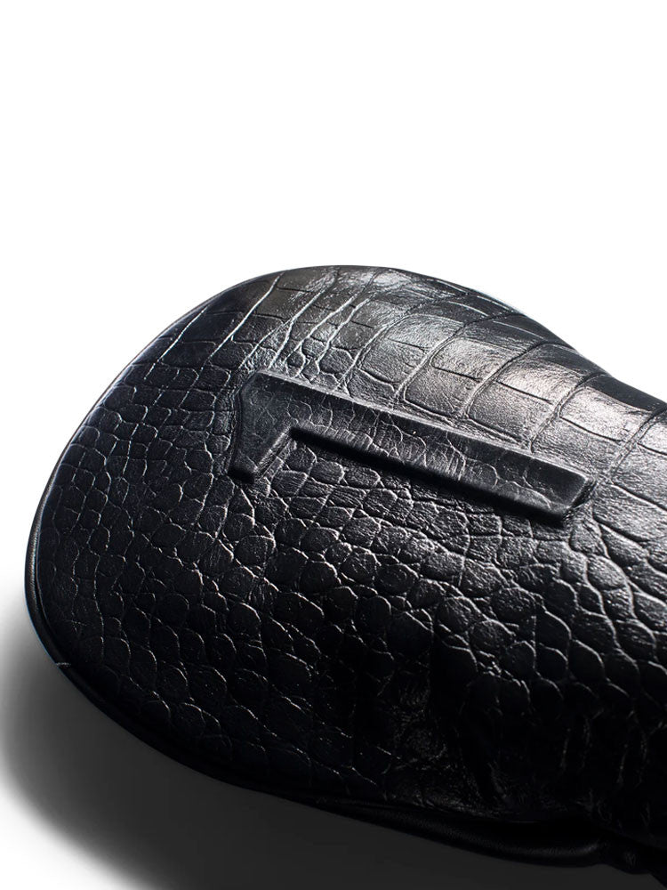 Vessel Lux Embosse Headcover - Croc Black