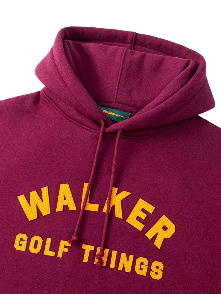Walker Golf Things Applique Hood - Plum