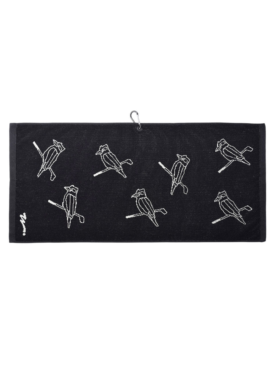Walker Golf Things Kooka Icon Towel - Black/Cream