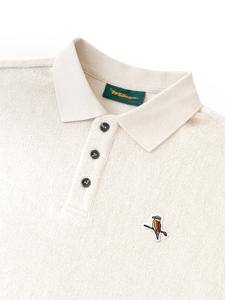 Walker Golf Things Kooka Terry Polo - Cream