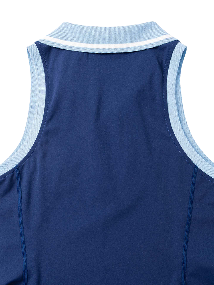 Walker Golf Things Womens Fairway Dress - Navy/Powder Blue