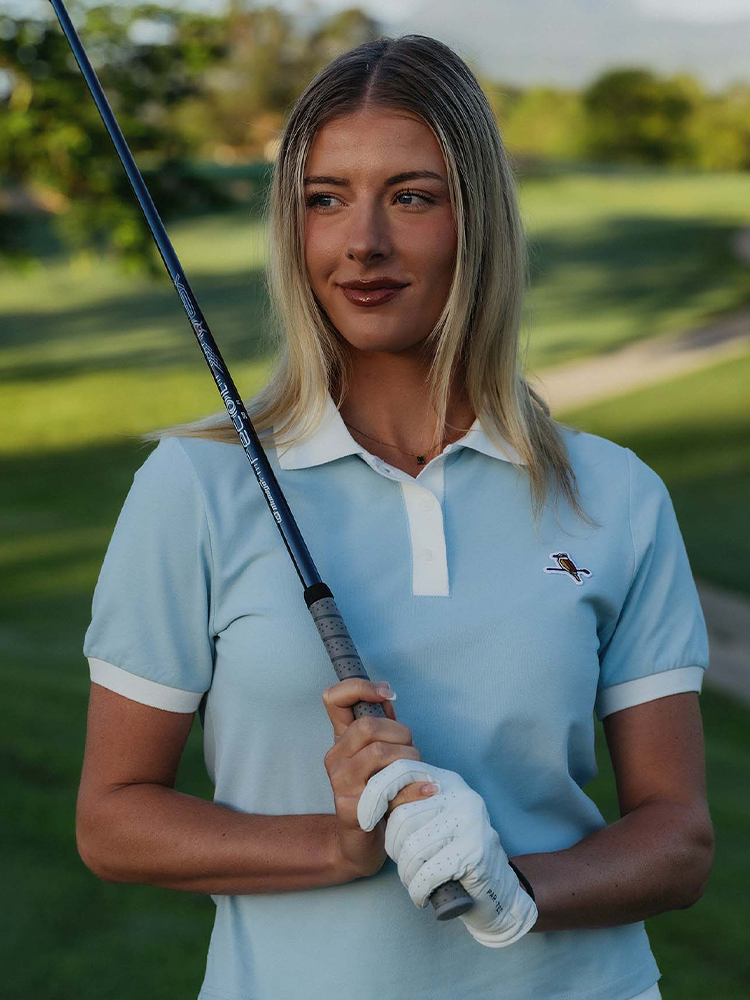 Walker Golf Things Womens Kooka Polo - Powder/White