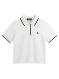 Walker Golf Things Womens Kooka Polo - White/Black