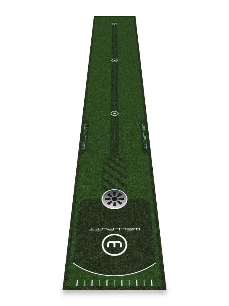 WellPutt Essential 8ft Putting Mat - Green