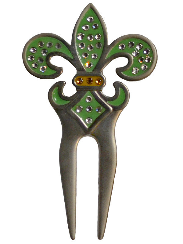 Navika Crystal Divot Tool Green