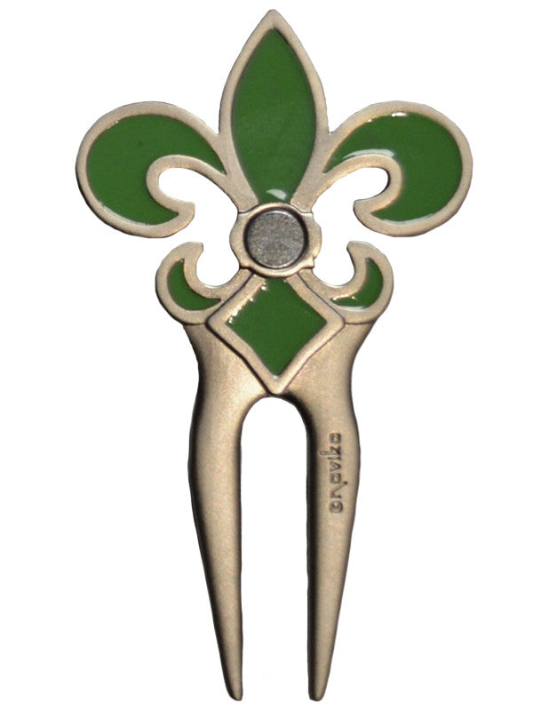 Navika Crystal Divot Tool Green