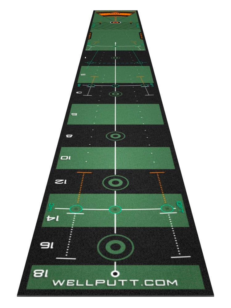 WellPutt 13ft Putting Mat - Green