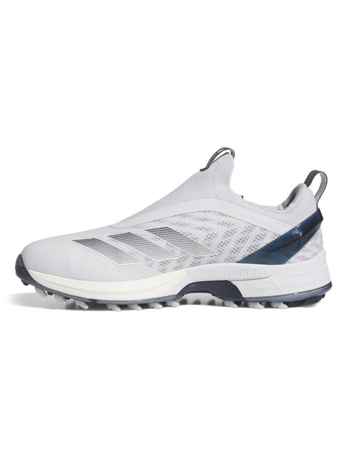 adidas Adizero ZG BOA Spikeless Golf Shoes - Ftwr White/Collegiate Navy/Grey
