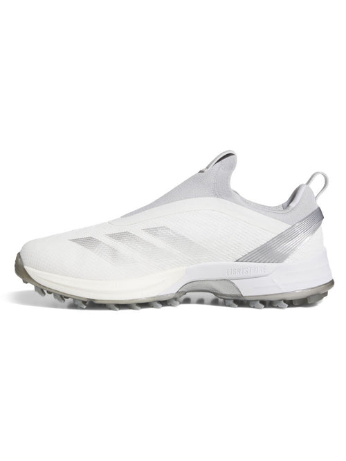 adidas Adizero ZG BOA Spikeless Golf Shoes - Ftwr White/Silver Met./Solid Grey