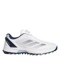 adidas Adizero ZG Lo BOA Spikeless Golf Shoes - Cloud White/Night Indigo/Silver