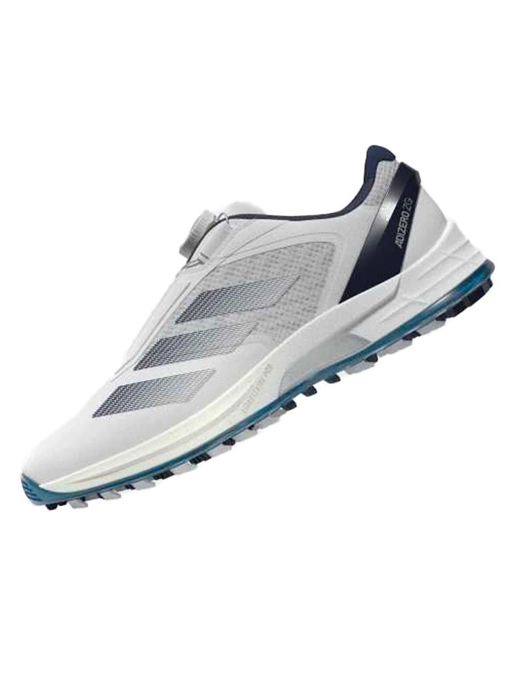 adidas Adizero ZG Lo BOA Spikeless Golf Shoes - Cloud White/Night Indigo/Silver