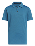 adidas Boys Textured Short Sleeve Polo - Lucid Ray Blue