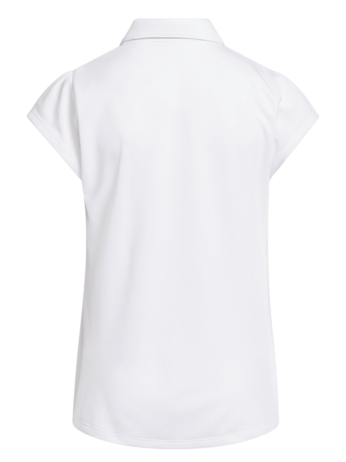 adidas Girls Performance Short Sleeve Polo - White