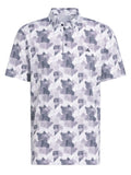 adidas Go-To Printed Polo Shirt - White/Collegiate Navy