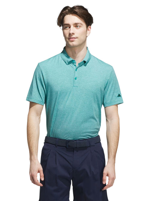 adidas Go-to Rise Print Polo Shirt - Pure Teal