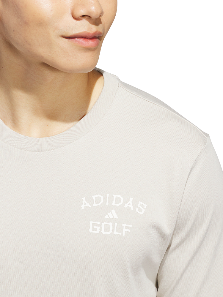 adidas Golf Chip in Paradise Graphic T-Shirt - Wonder Alumina