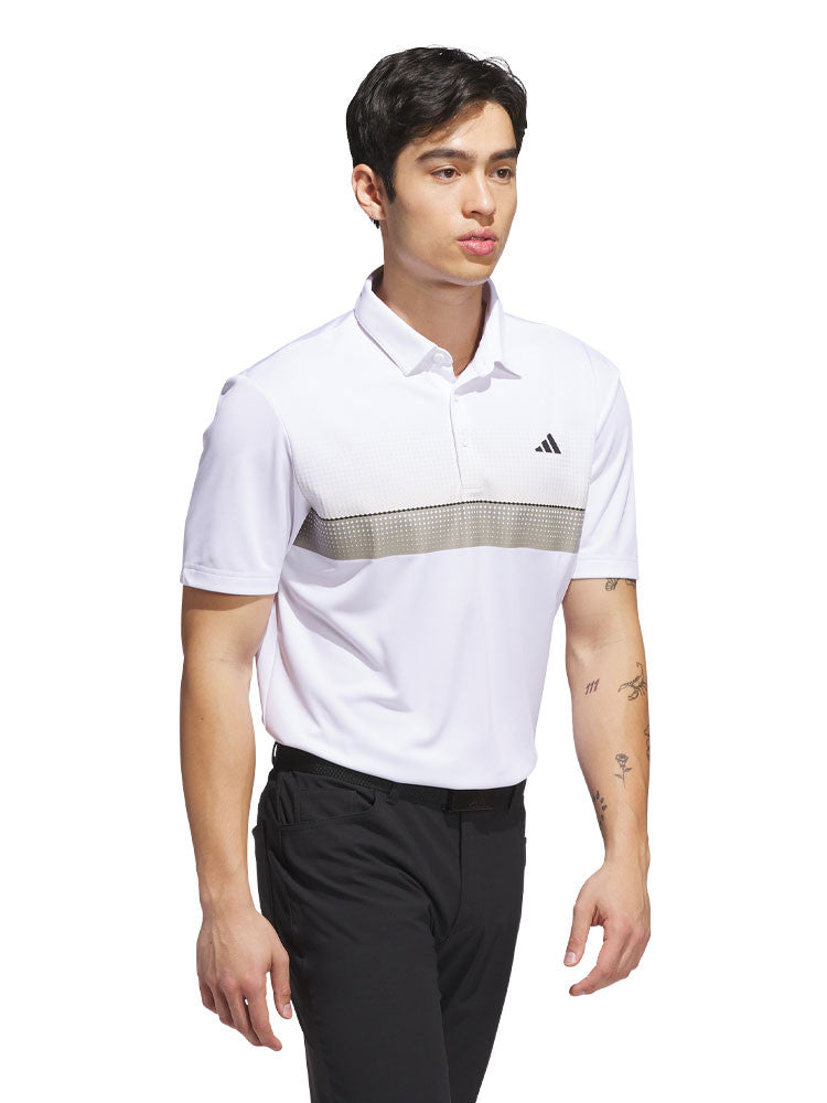 adidas Performance Allover Print Polo Shirt - White