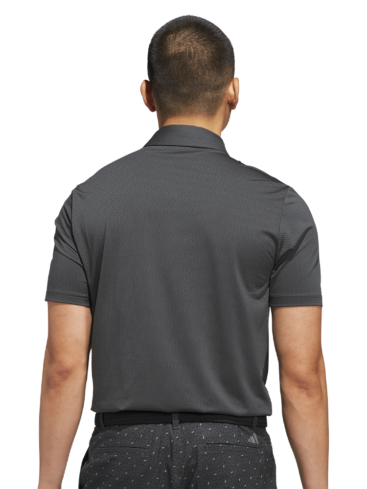 adidas Performance Textured Polo Shirt - Carbon/Black