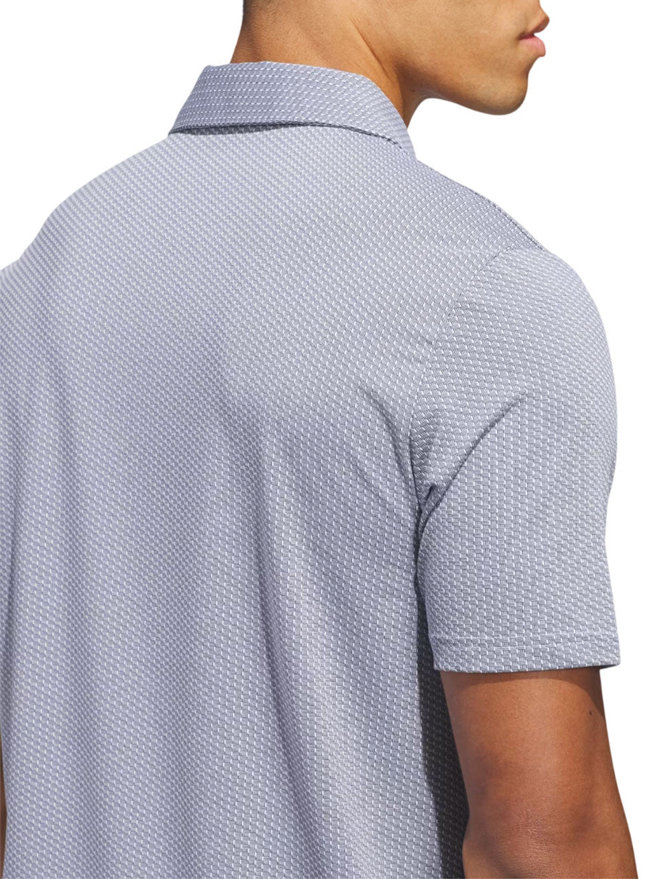 adidas Performance Textured Polo Shirt - White/Collegiate Navy