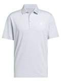 adidas Performance Two-Colour Stripe Polo Shirt - Clear Grey/White