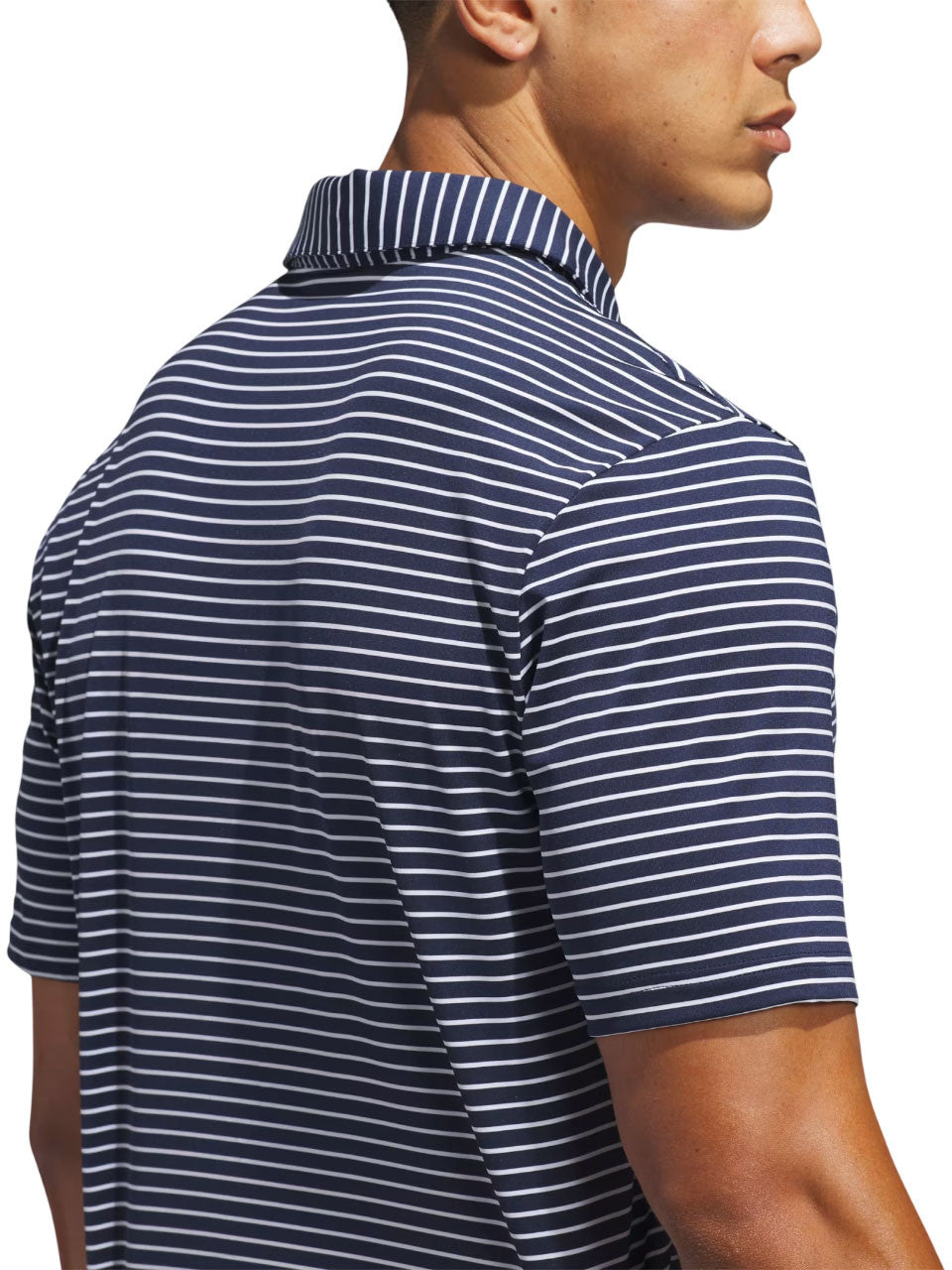 adidas Performance Two-Colour Stripe Polo Shirt - Collegiate Navy/White
