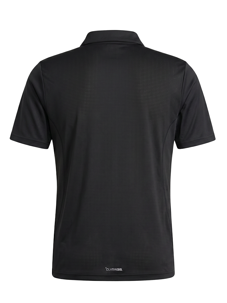 adidas Short Sleeve Hybrid Polo Shirt - Black