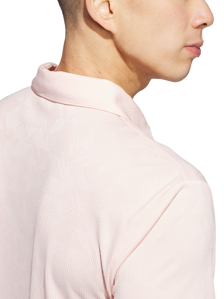 adidas Ultimate365 Jacquard Polo Shirt - Blush Pink