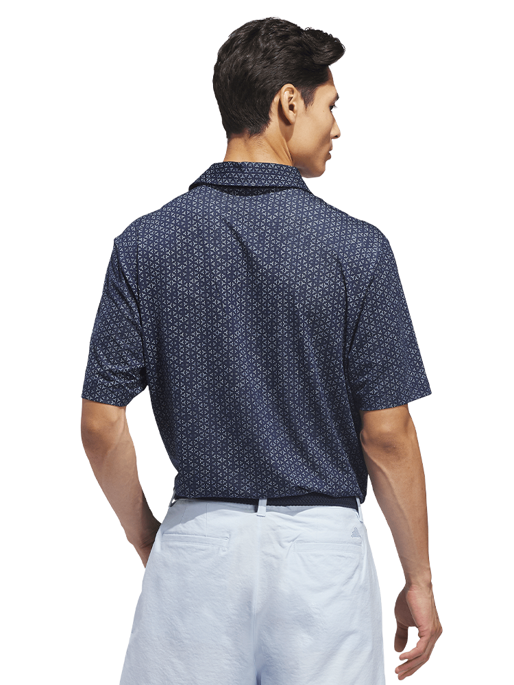 adidas Ultimate365 Mesh Tango Print Climacool Polo Shirt - Collegiate Navy/White