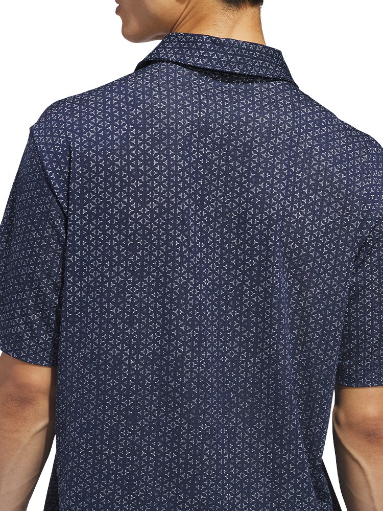adidas Ultimate365 Mesh Tango Print Climacool Polo Shirt - Collegiate Navy/White