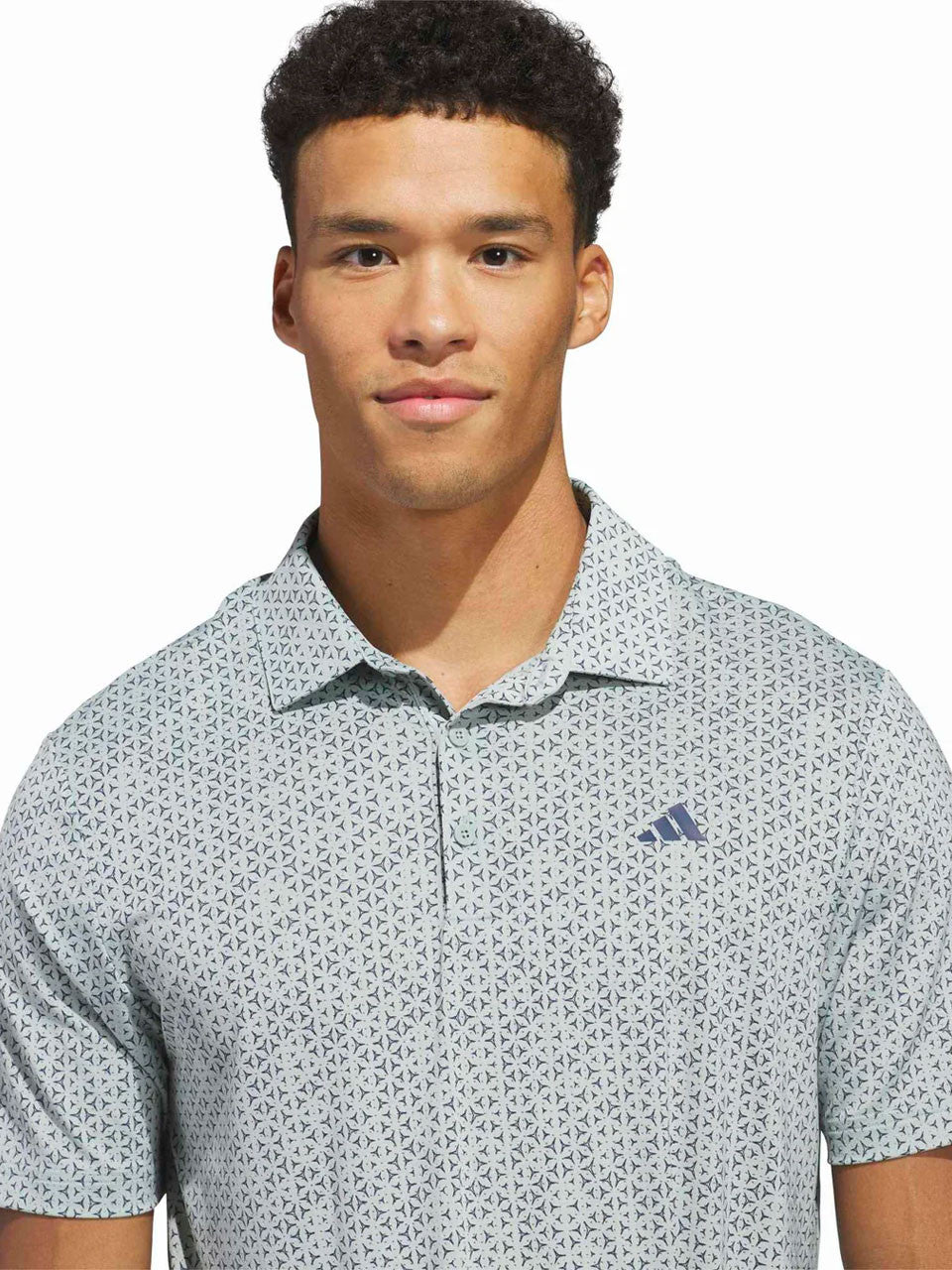 adidas Ultimate365 Mesh Tango Print Climacool Polo Shirt - Wonder Sage/Navy