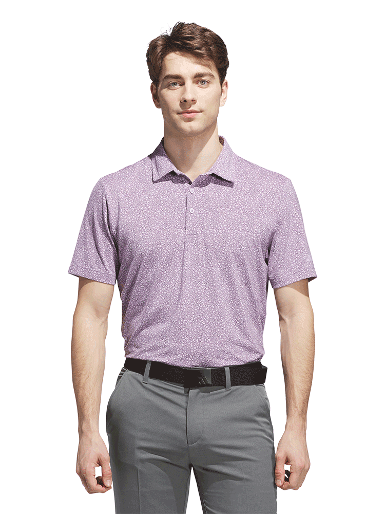 adidas Ultimate365 Mini Bunker Polo Shirt - Powder Plum