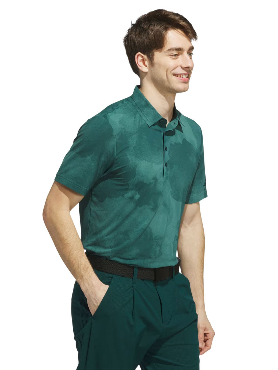 adidas Ultimate365 Printed Cool Feeling Tour Polo Shirt - Aurora Ivy